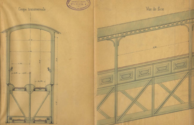 Plan du projet de rampe mobile : Élévation