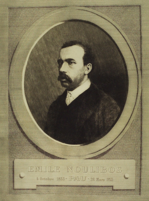 L’image représente un portrait en buste d’Émile Noulibos.