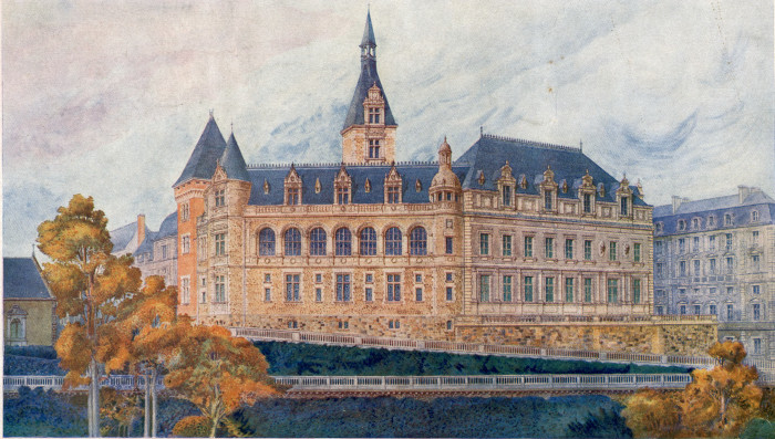 L’image représente le projet de bibliothèque et de musée.