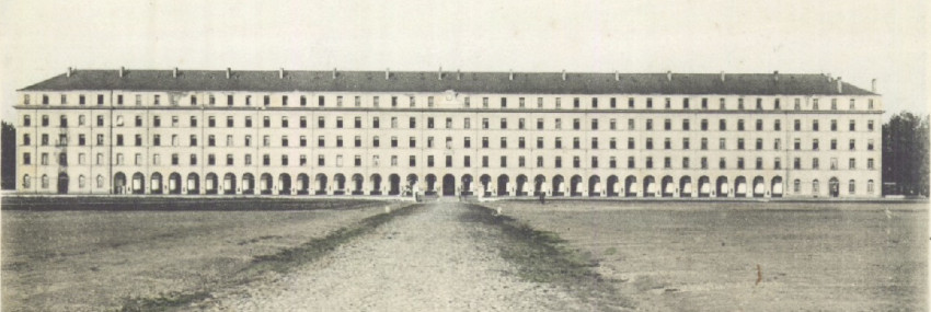 L’image représente l’actuel boulevard des Pyrénées et l’entrée du château