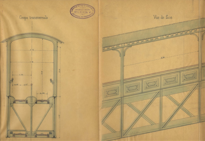 L’image représente le projet de rampe mobile de 135 mètres de long